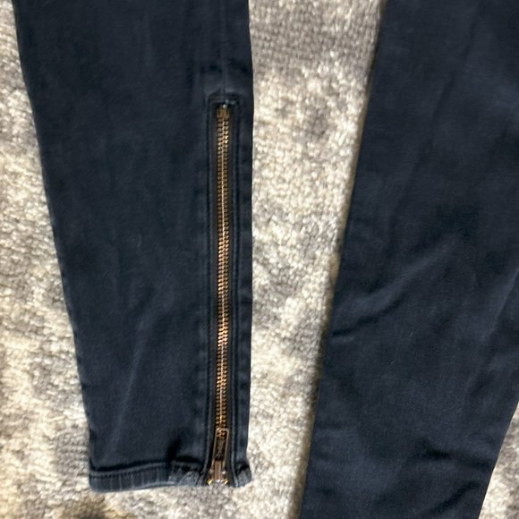 7 For All Mankind Women’s Jeans Skinny Mid-Rise Zip Ankle Size 25 - Picture 4 of 5